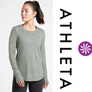 Athleta | Sage, Bali Green Uptempo Long Sleeve Top | Size Small